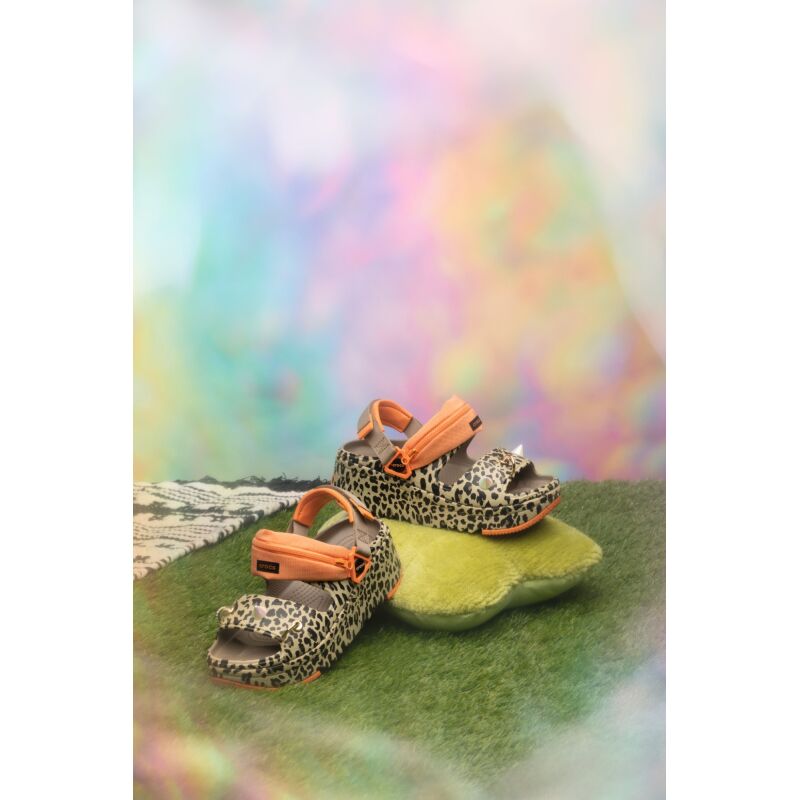 Crocs™ Hiker Xscape Animal Sandal Khaki/Leopard