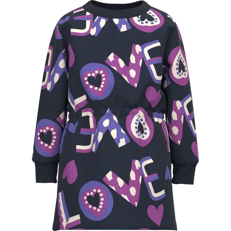 Name It LONG SLEEVED SWEAT DRESS Dark Sapphire