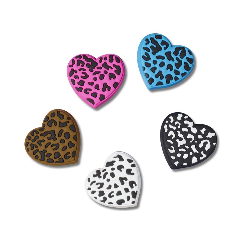 Crocs™ LEOPARD ANIMAL PRINT HEART 5 PACK G1131800-MU 