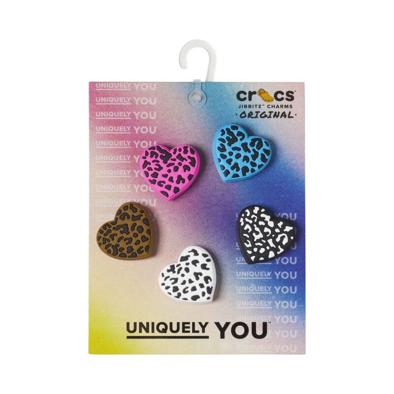 Crocs™ LEOPARD ANIMAL PRINT HEART 5 PACK G1131800-MU 