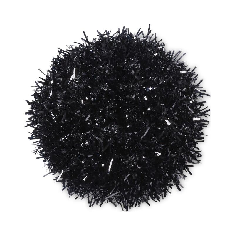 Crocs™ BLACK METALLIC PUFF BALL G1136900-MU
