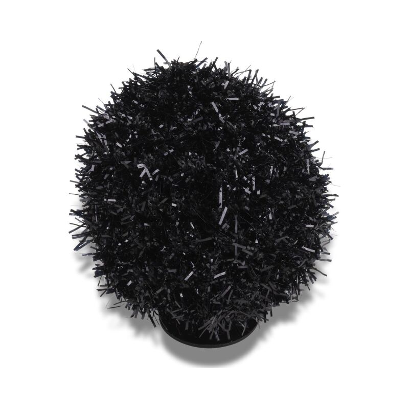 Crocs™ BLACK METALLIC PUFF BALL G1136900-MU