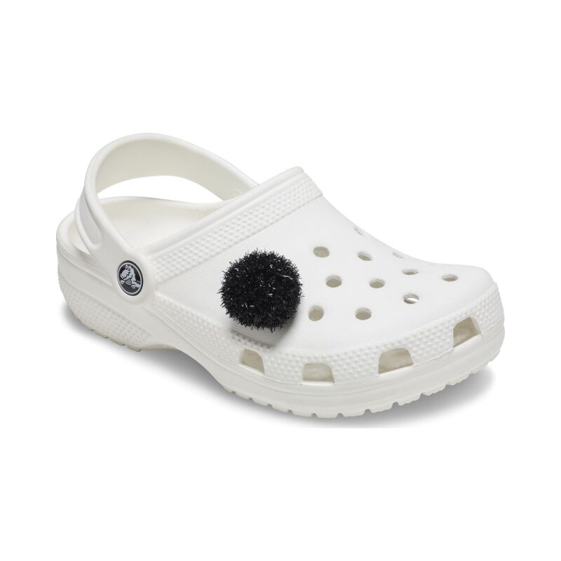 Crocs™ BLACK METALLIC PUFF BALL G1136900-MU