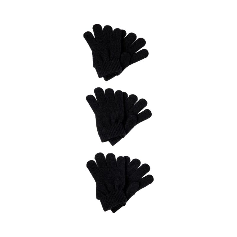 Name It 3-PACK GLOVES NOOS Black