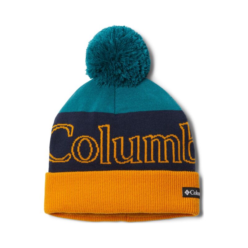 Columbia Youth Polar Powder Beanie Shasta, Collegiate Navy/Raw Honey