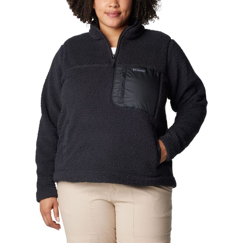 Columbia West Bend Quarter Zip Pullover Black, Black