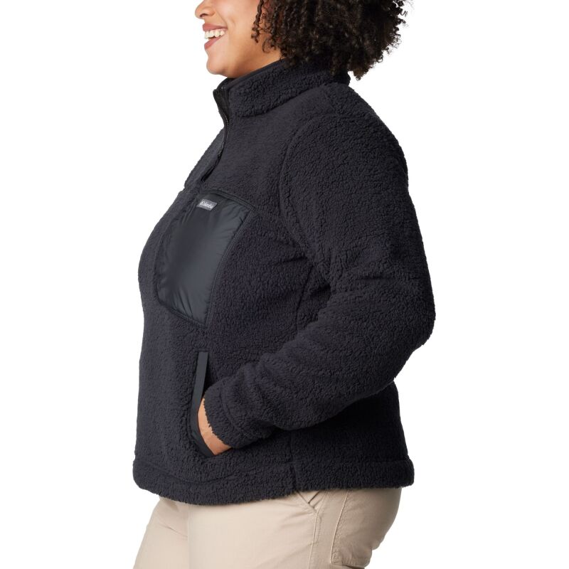 Columbia West Bend Quarter Zip Pullover Black, Black