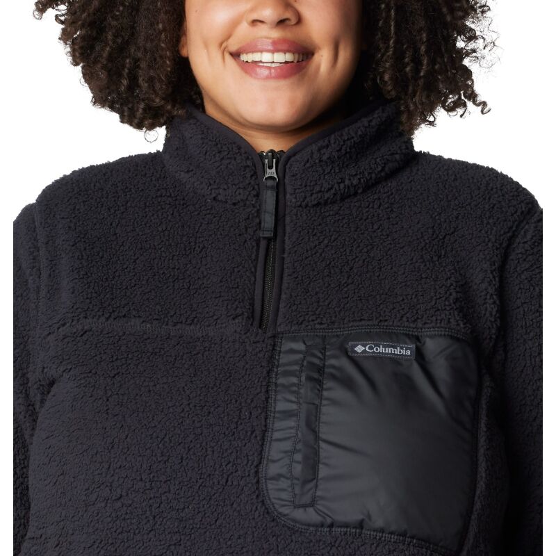 Columbia West Bend Quarter Zip Pullover Black, Black