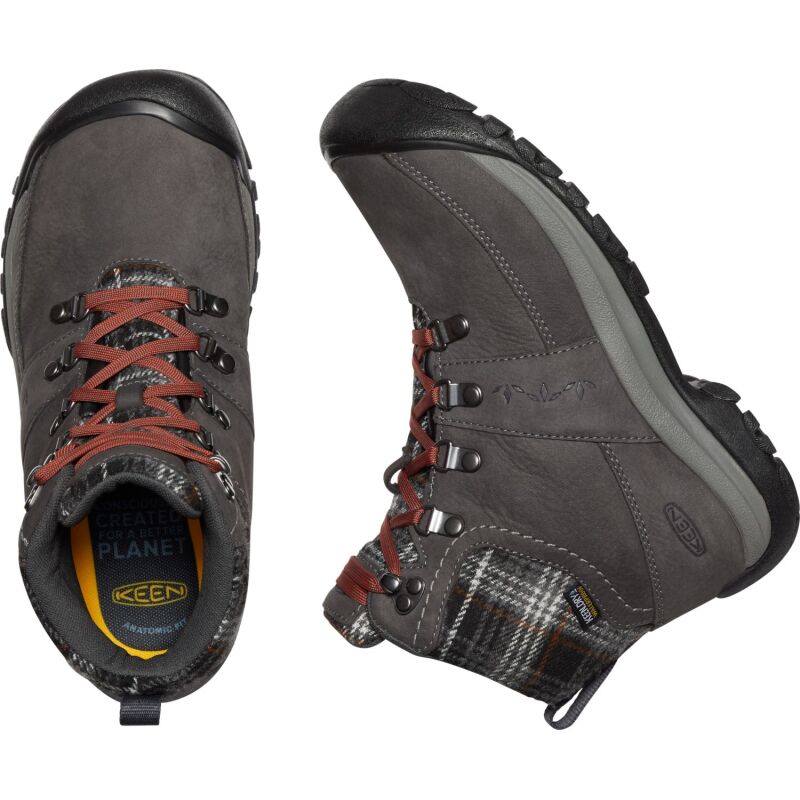 Keen Kaci Iii Winter Mid Wp Women's 1026719 Magnet/Black Plaid