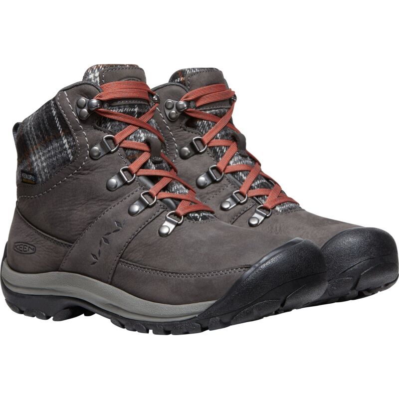 Keen Kaci Iii Winter Mid Wp Women's 1026719 Magnet/Black Plaid