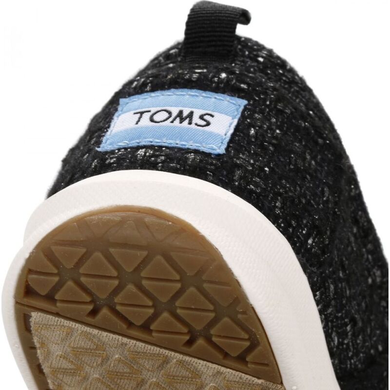 TOMS Glitter Wool Women's Del Rey Sneaker Black