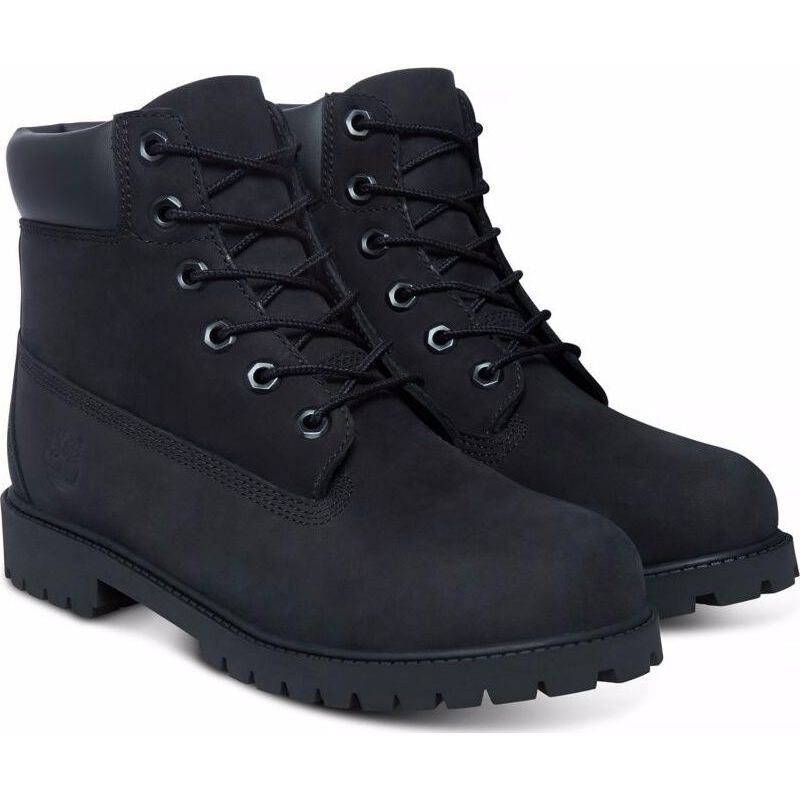 Timberland 6 In Premium Boot Junior's Black Nubuck