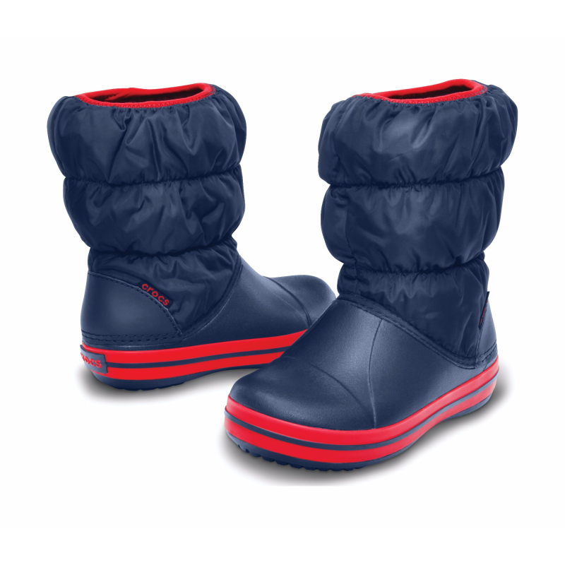 Crocs™ Kids' Winter Puff Boot Dark blue/Red