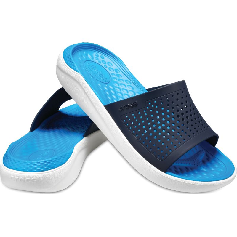 Crocs™ LiteRide Slide Navy/White