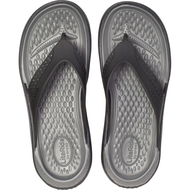 Crocs™ LiteRide Flip Black/Slate Grey