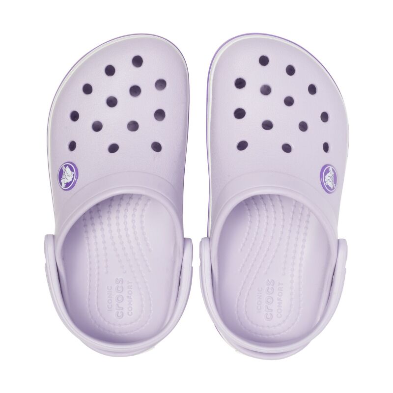 Crocs™ Kids' Crocband Clog Lavender/Neon Purple