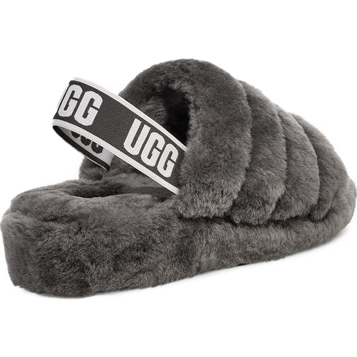 UGG Fluff Yeah Slide Charcoal