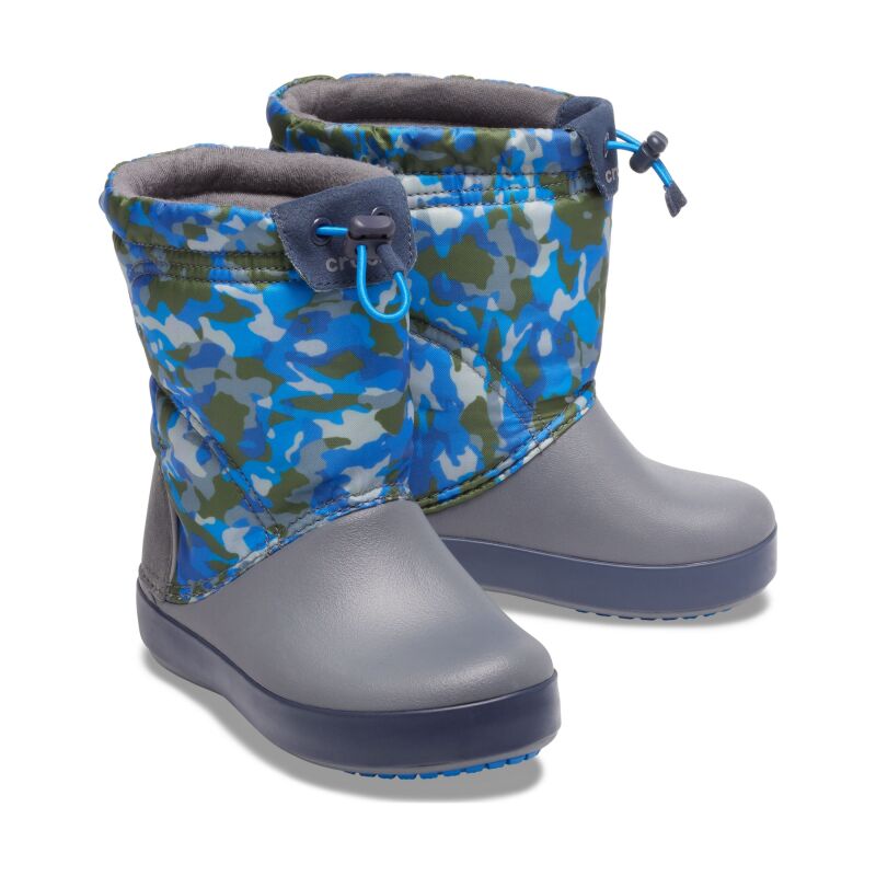 Crocs™ Crocband LodgePoint Graphic Winter Boot K Army Green/Charcoal