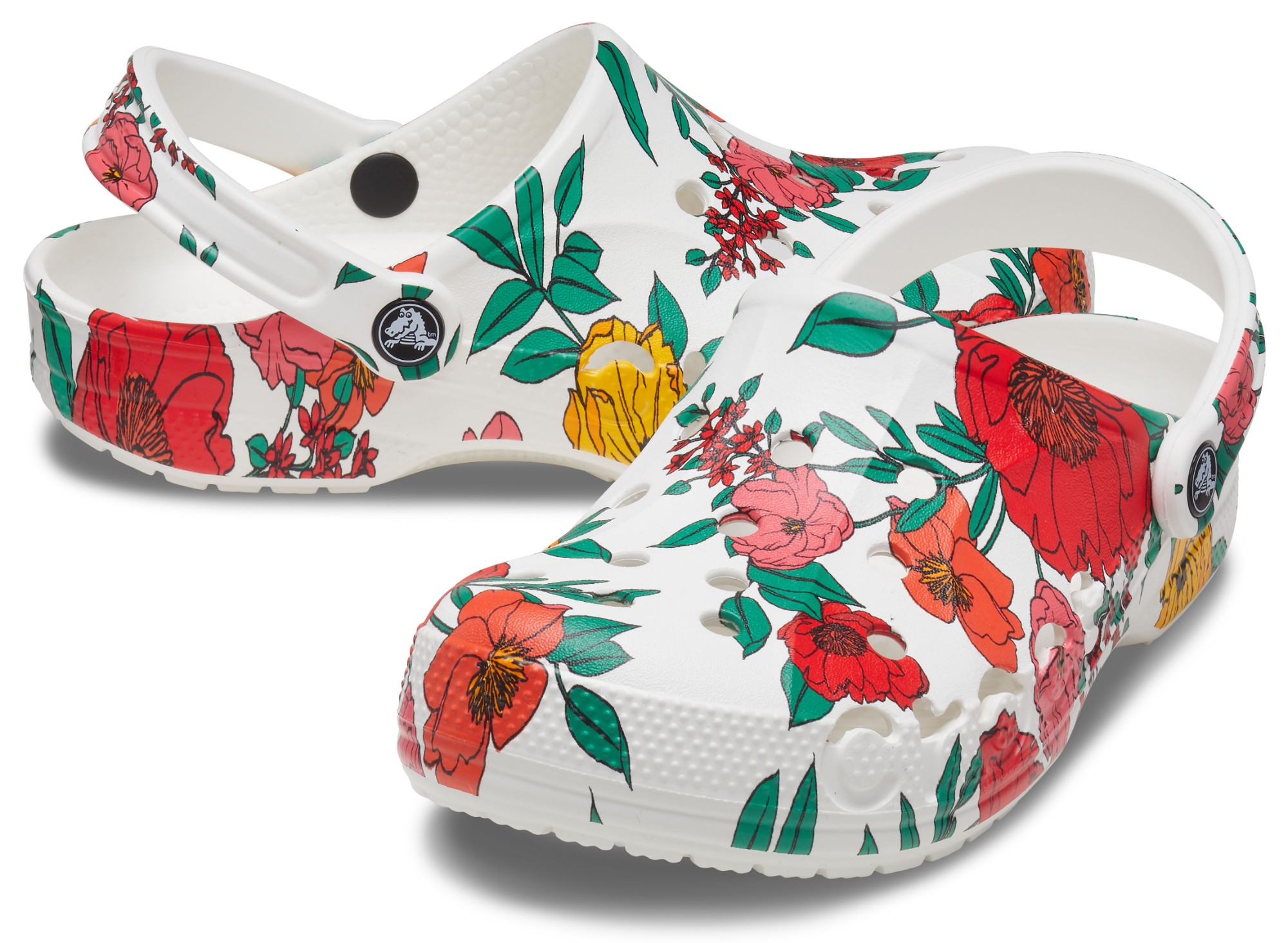 printed clogs