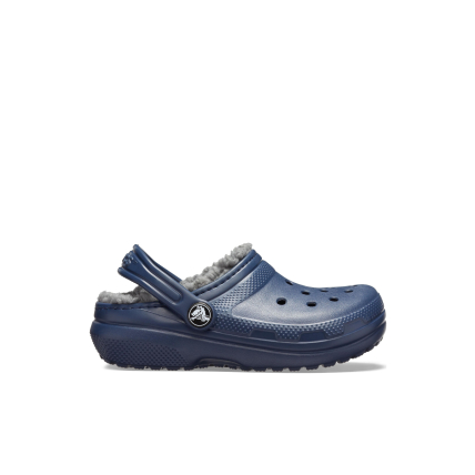 Crocs™ Kids' Classic Lined Clog Navy/Charcoal