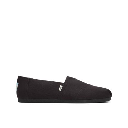 TOMS Recycled Cotton Canvas Men's Alpargata Black/Black