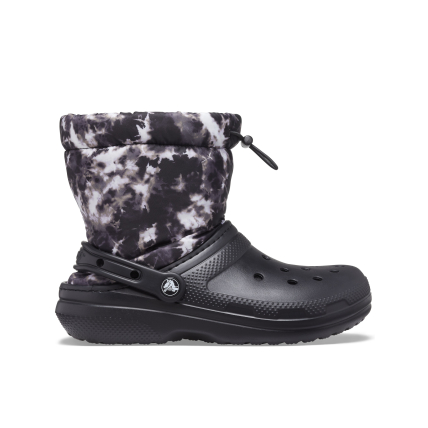 Crocs™ Classic Lined Neo Puff Tie Dye Boot Black