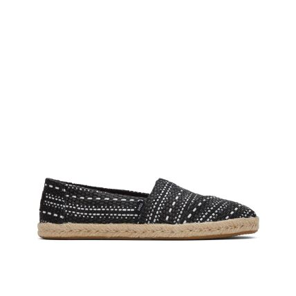 TOMS Chunky Global Woven Women Alpargata Rope Black Multi