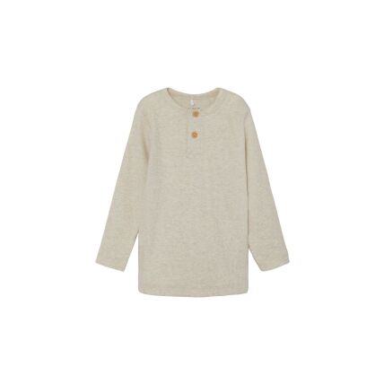 Name It RIB BUTTON LONG SLEEVED TOP Peyote Melange