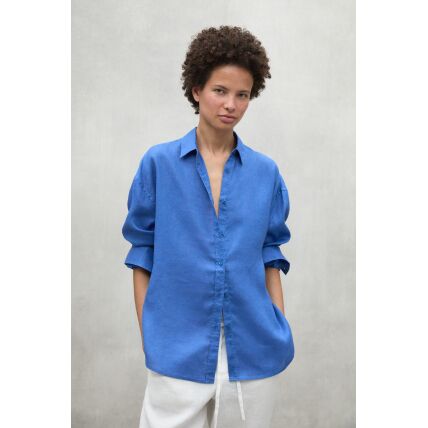 ECOALF DARIAALF LINEN SHIRT WOMAN Mediterranean Blue
