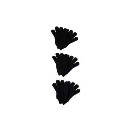 Name It 3-PACK GLOVES NOOS Black