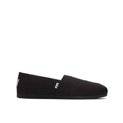 TOMS Recycled Cotton Canvas Women's Alpargata Black/Black