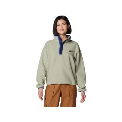 Columbia HELVETIA II CROPPED HALF SNAP FLEECE Safari