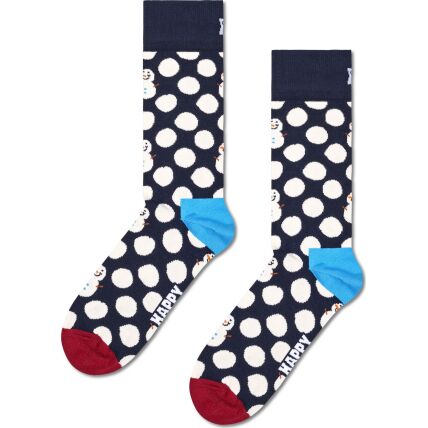Happy Socks Big Dot Snowman Navy