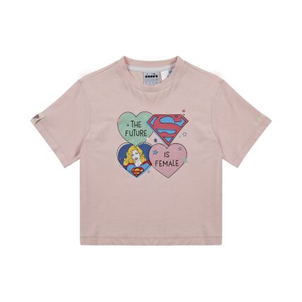 DIADORA JG.T-SHIRT SS SUPERGIRL Wild Rose (50207)