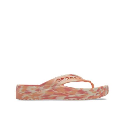 Crocs™ Baya Platform Marbled Flip Papaya/Multi