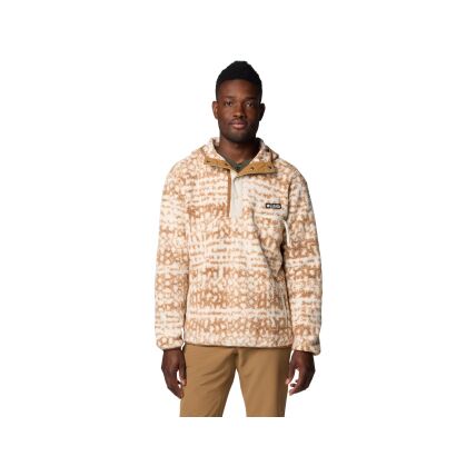 Columbia HELVETIA II PRINTED HOODIE 2090881 Camel Brown Stippled Stripe